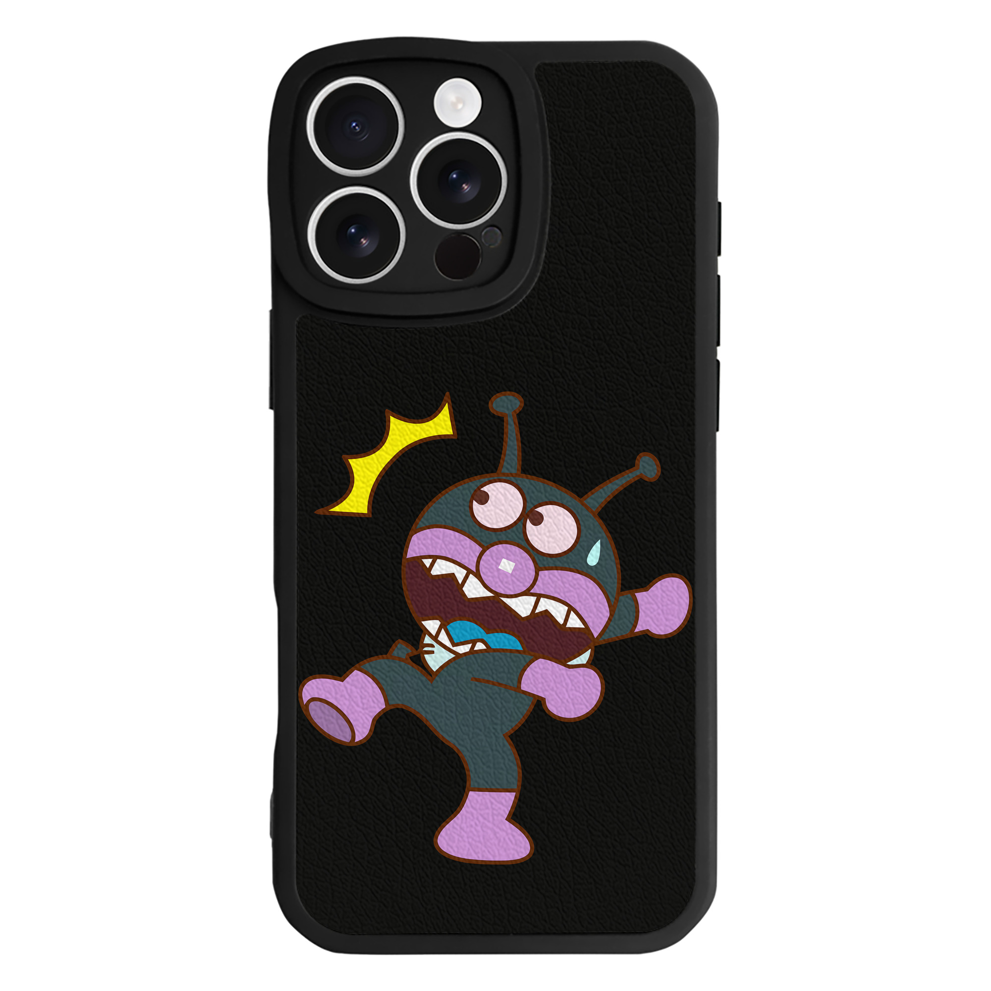 （画像用） アンパンマン Anpanman 【iPhone 16シリーズ対応】シリコンスマホケース（レザー調） 材質：シリコン